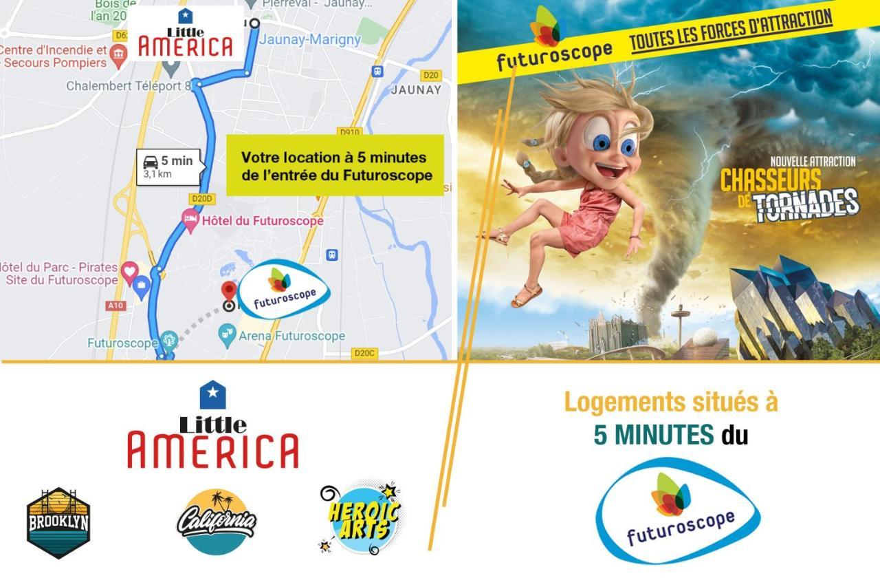 Little America - Appart Hotel 3Km Futuroscope Jaunay-Clan Zewnętrze zdjęcie